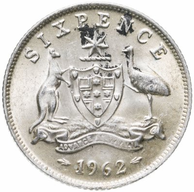купить Австралия 6 пенсов (pence) 1962