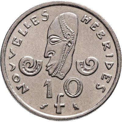 купить Новые Гебриды 10 франков (francs) 1970