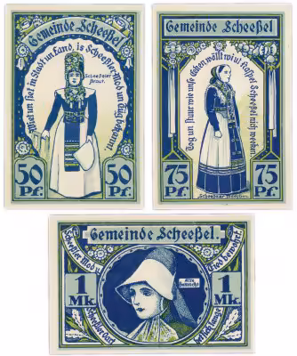 купить Германия (Ганновер : Шессель) набор из 3-х нотгельдов 1921
