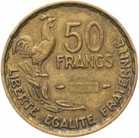 купить Франция 50 франков (francs) 1951-1953, случайная дата
