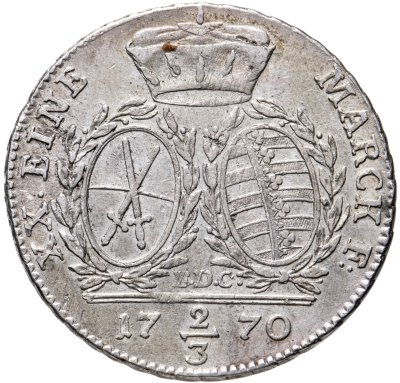 купить Саксония 2/3 талера 1770