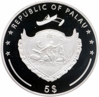 купить Палау 5 долларов 2012 « Принцесса моря-жемчужина зелёная»