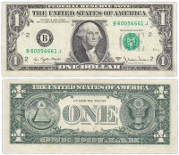 Купить США 1 доллар 1977A (Pick 462b) B-Нью Йорк
