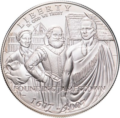 купить США 1 dollar (доллар) 2007 "400th Anniversary Jamestown (400 лет со дня основания Джеймстауна)"
