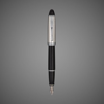 купить Перьевая ручка Aurora Ipsilon Quadra Black CT, перо — M, в подарочной коробке, Драгметаллы: серебро, смола, 2026 г.