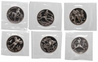 купить Набор монет 1 рубль 1991 "XXV Олимпийские игры 1992 года, Барселона", 6 штук в запайках