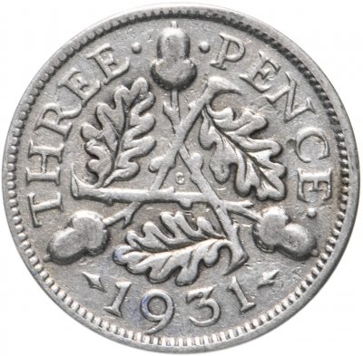 купить Великобритания 3 пенса 1931