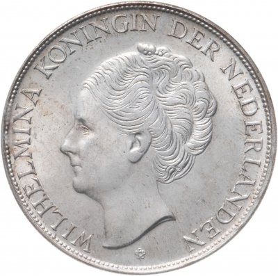 купить Кюрасао 2 1/2 гульдена (gulden) 1944 в слабе NNC MS-63