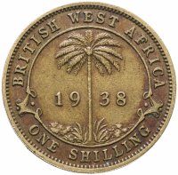купить Британская Западная Африка 1 шиллинг (shilling) 1938