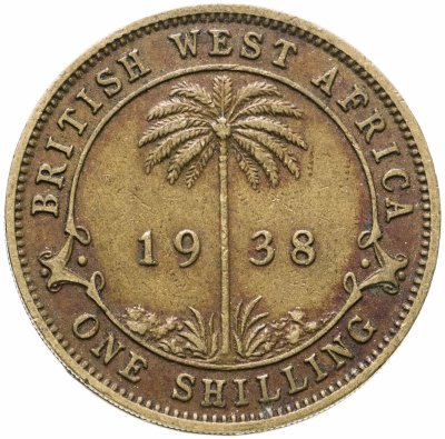 купить Британская Западная Африка 1 шиллинг (shilling) 1938