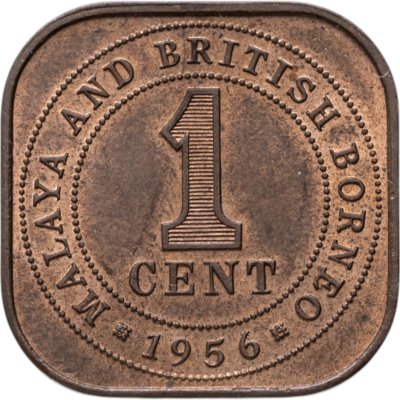 купить Малайя и Британское Борнео 1 цент (cent) 1956