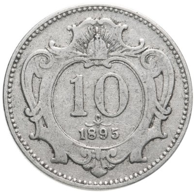 купить Австрия 10 геллеров (heller) 1895