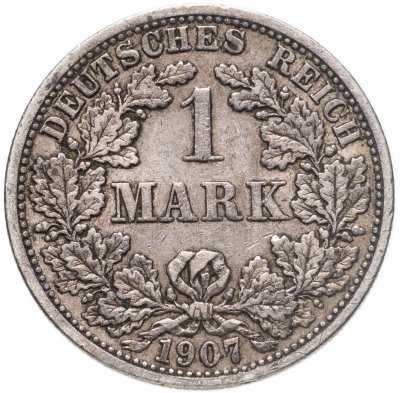 купить Германия 1 марка (mark) 1907 F знак монетного двора: "F" - Штутгарт