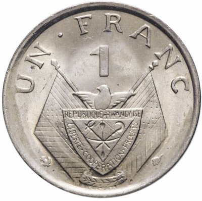 купить Руанда 1 франк (franc) 1965