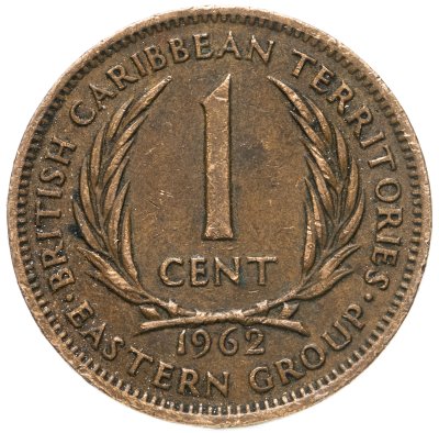 купить Британские Карибские Территории (Восточные Карибы) 1 цент 1962