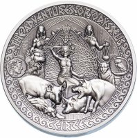 Купить Соломоновы острова 5 долларов 2018 "Приключение Одиссея - Кирка" в футляре, с сертификатом