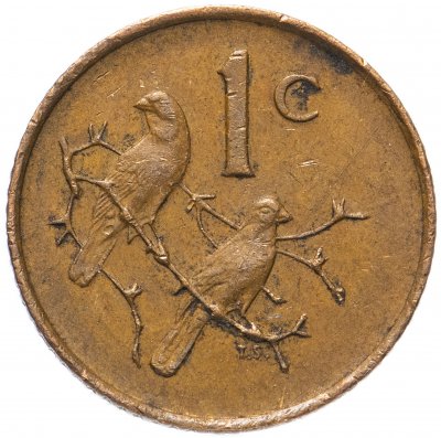 купить ЮАР 1 цент (cent) 1970-1989, случайная дата