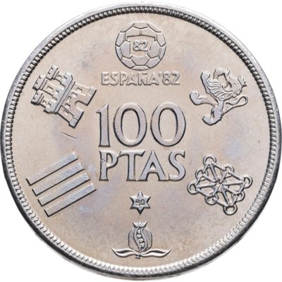 купить Испания 100 песет 1980 "Чемпионат мира по футболу 1982"