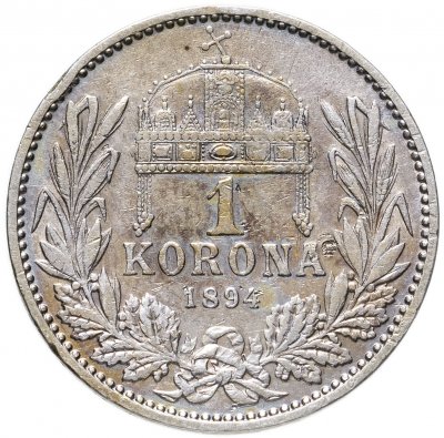 купить Австро-Венгрия 1 крона 1894, монета для Венгрии