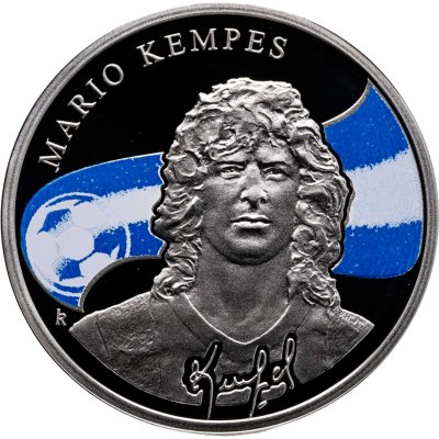 купить Армения 100 драмов 2010 Proof "Короли футбола - Марио Кемпес"