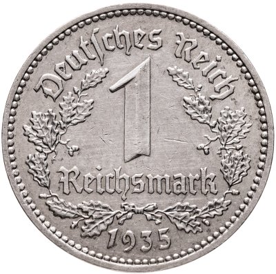 купить Германия, Третий рейх 1 рейхсмарка (reichsmark) 1935 "A"