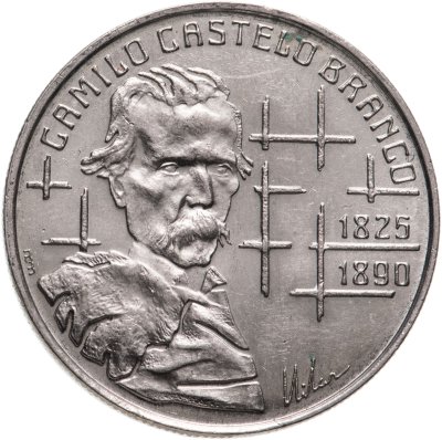 купить Португалия 100 эскудо (escudos) 1990 "100 лет со дня смерти Камилу Каштелу Бранку"