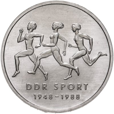 купить Германия (ГДР) 10 марок (mark) 1988 "40 лет Союзу физкультуры и спорта"