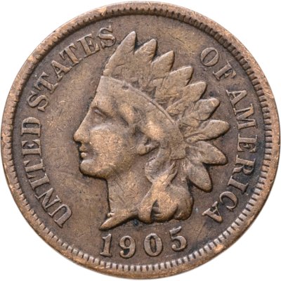 купить США 1 цент (cent) 1905 Indian Head Cent