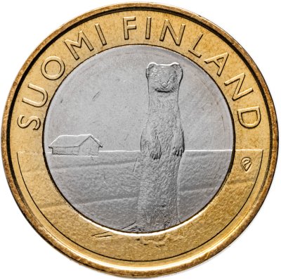 купить Финляндия 5 евро 2015 "Исторические регионы Финляндии. Животные - Остроботния"