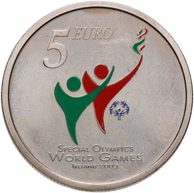 купить Ирландия 5 евро 2003 "Специальная Олимпиада 2003 в Дублине"