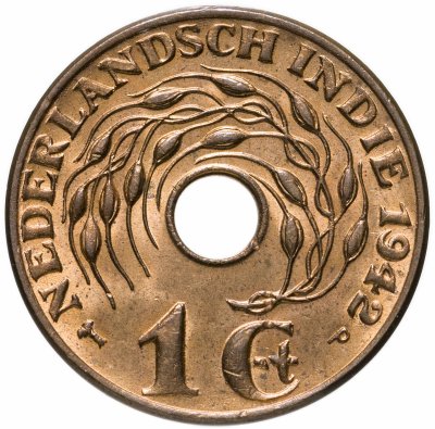 купить Голландская Ост-Индия 1 цент (cent) 1942
