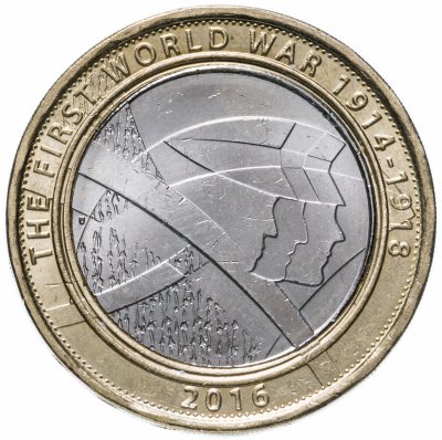купить Великобритания 2 pounds (фунта) 2016 "100-летие с начала Первой мировой войны армия Великобритании"