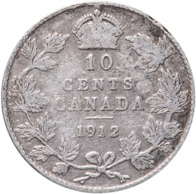 купить Канада 10 центов (cents) 1912