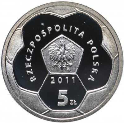 купить Польша 5 злотых (zlotych) 2011 Польские футбольные клубы - Полония Варшава