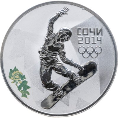 купить 3 рубля 2014 СПМД "Олимпиада в Сочи - Сноуборд"