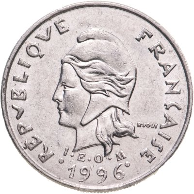 купить Новая Каледония 10 франков 1996