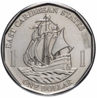 купить Восточные Карибы 1 доллар (dollar) 2012-2017
