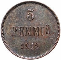 Купить 5 пенни (pennia) 1912