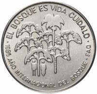 купить Куба 1 песо (peso) 1985 Международный год лесов