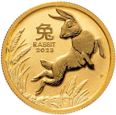 купить Австралия 25 долларов 2023 "Год Кролика" 7.78 г Au9999