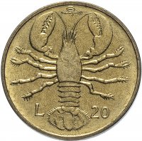 купить Сан-Марино 20 лир (lire) 1974