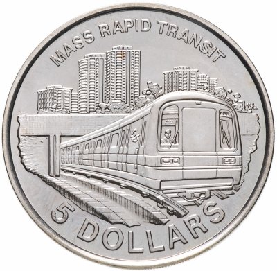 купить Сингапур 5 долларов (dollars) 1989 Метрополитен Сингапура