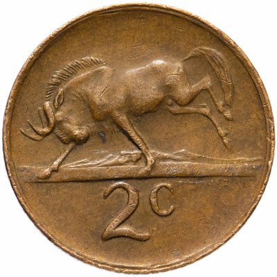 купить ЮАР 2 цента (cents) 1976 "Окончание президентства Якобуса Йоханнеса Фуше"