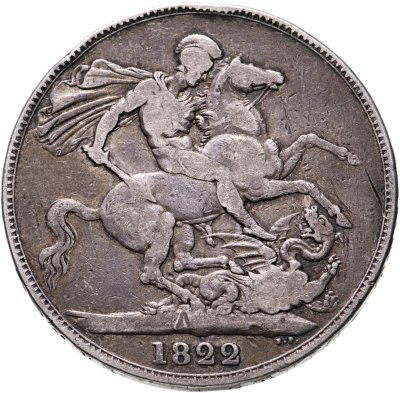 купить Великобритания 1 крона (crown) 1822