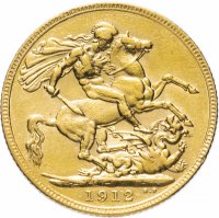 Купить Великобритания 1 фунт стерлингов (соверен, sovereign) 1912