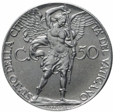 купить Ватикан 50 чентезимо (centesimi) 1941