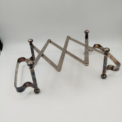 купить Поднос/подставка под горячее раздвижной, MAESTRI, металл, silver plate, Италия, 1960-1970 гг.