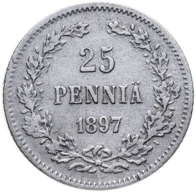 купить 25 пенни (pennia) 1897 L Российская Финляндия