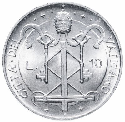 купить Ватикан 10 лир (lire) 1967