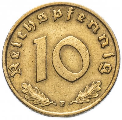 купить Германия (Третий Рейх) 10 рейхспфеннигов 1939"F"